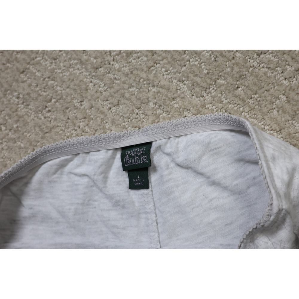 Wild Fable Heather Gray Ribbed Ruffle Skort Small B1-071 - Picture 4 of 5